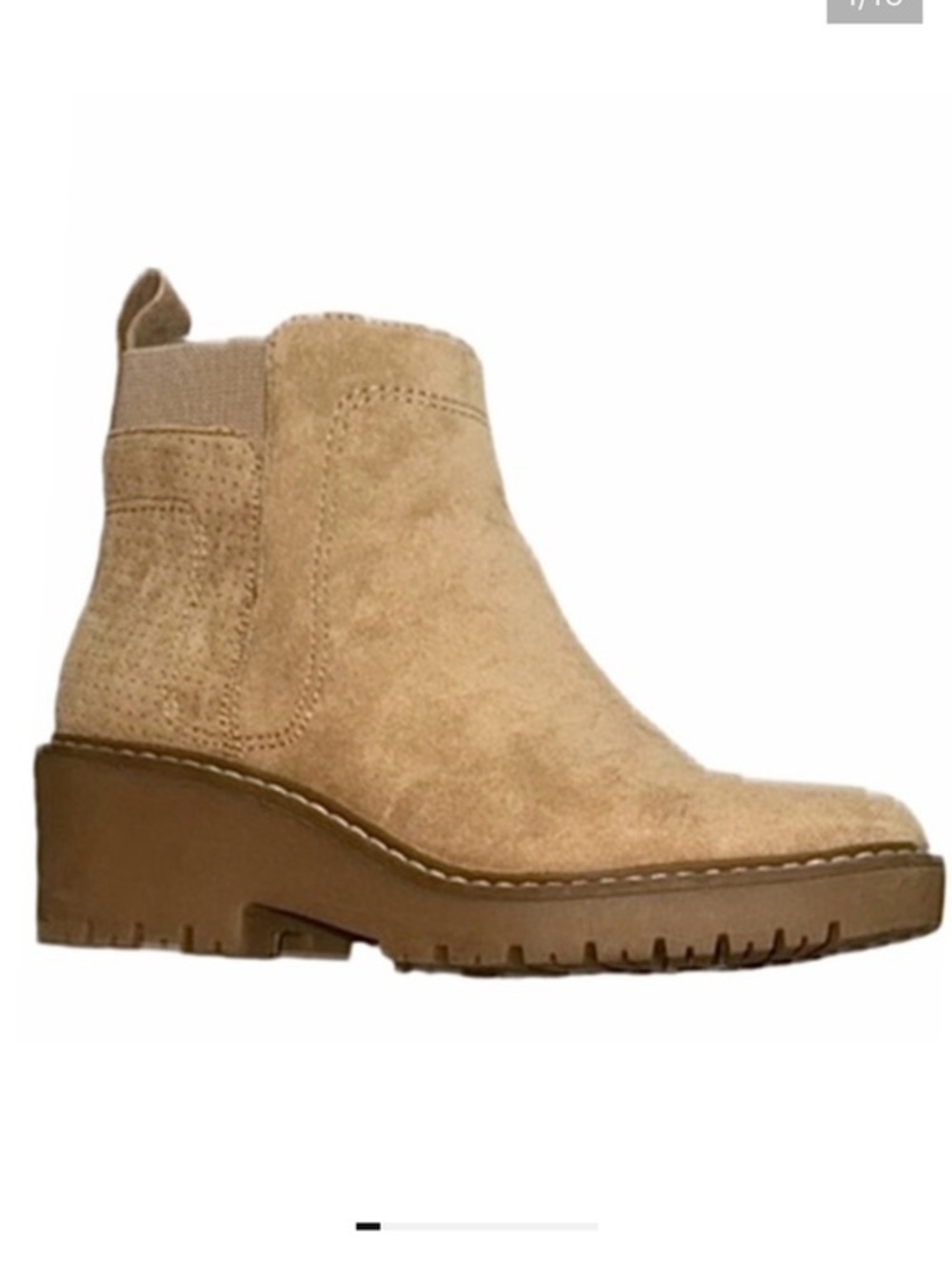 Sonoma Hadley Wedge Ankle Boots Banana Taupe 6.5